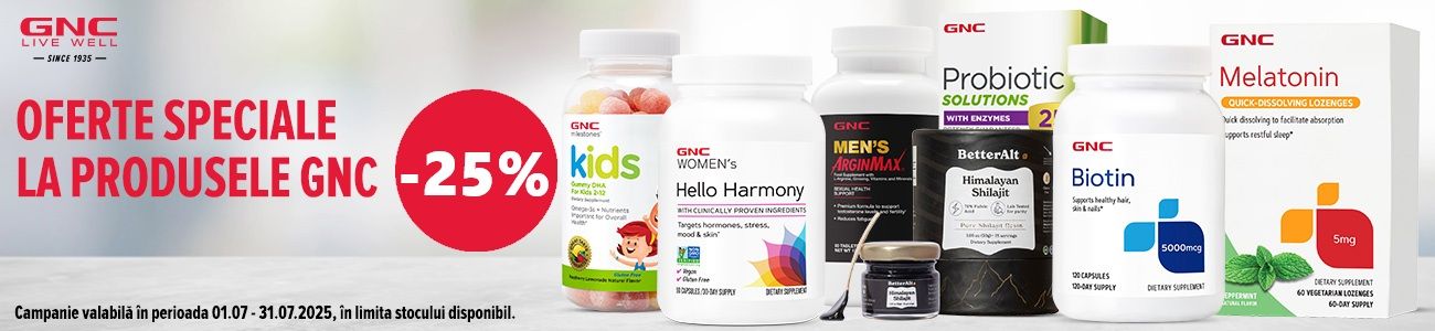 GNC 25% Reducere Iulie