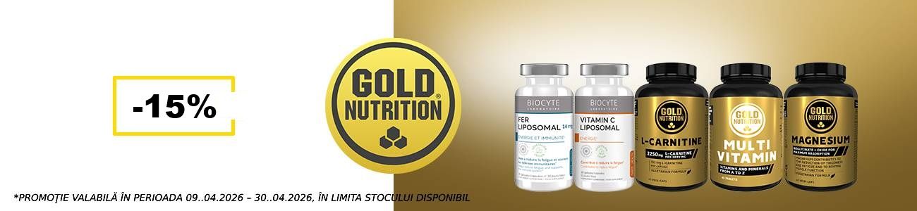 Gold Nutrition 15% Reducere Aprilie