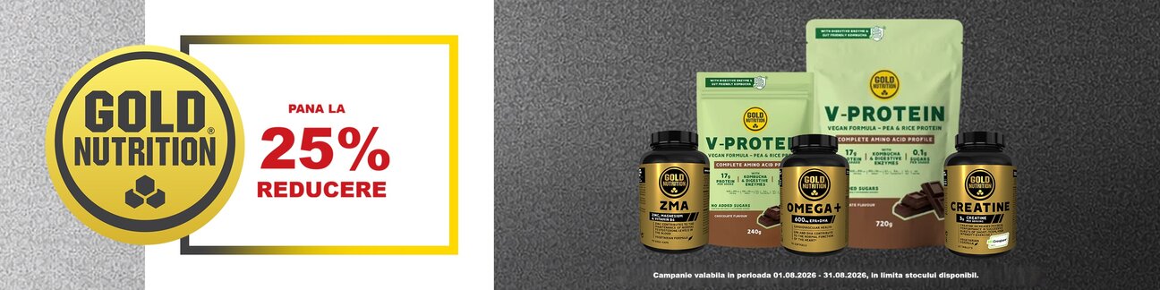 Gold Nutrition Pana la 25% Reducere August