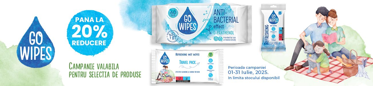GoWipes Pana la 20% Reducere Iulie