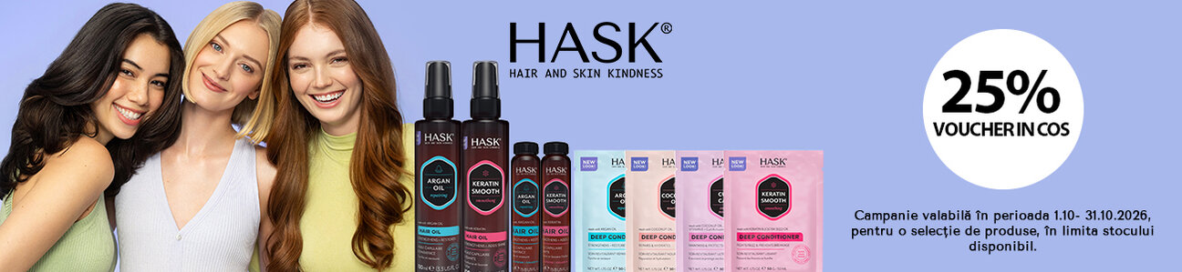 Hask 25% Voucher in cos Octombrie