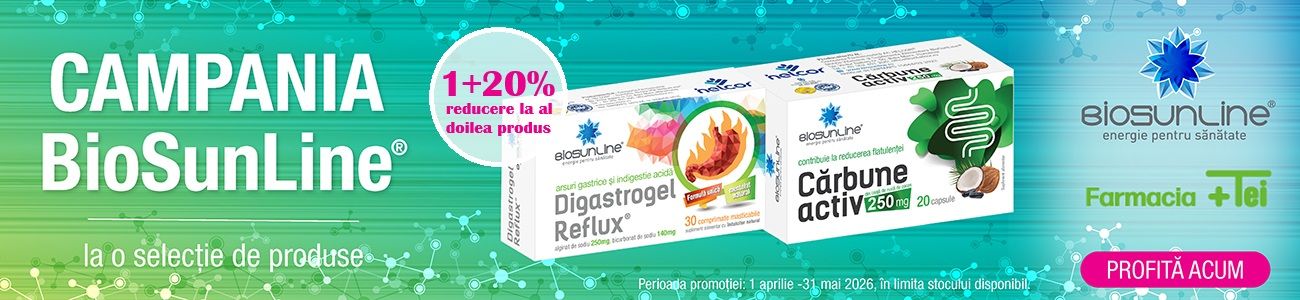 Helcor Biosunline 1+20% Reducere La Al Doilea Aprilie-Mai