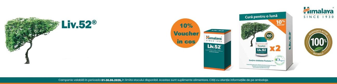Himalaya Liv 10% Voucher in cos Iunie
