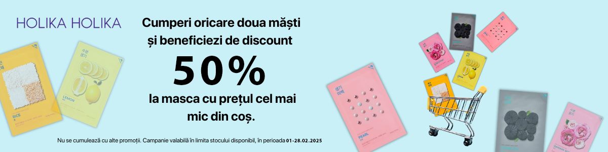 Holika 1+50% Reducere la al 2-lea Februarie