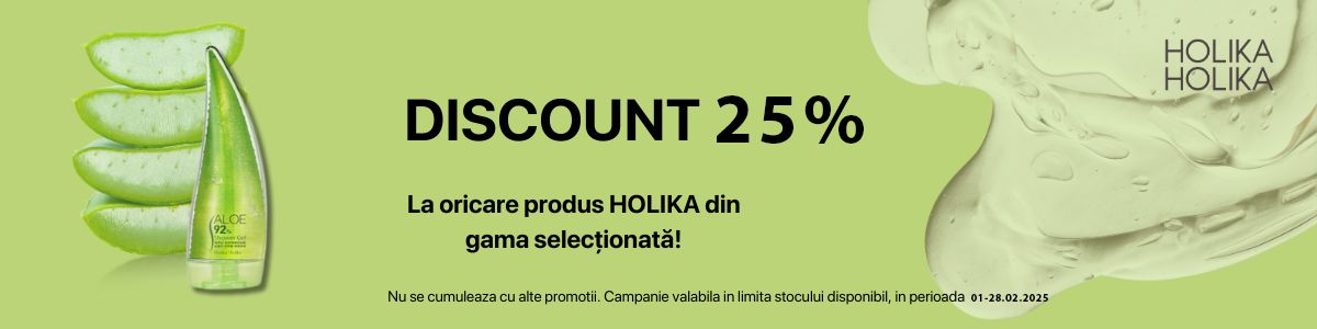 Holika 25% Reducere Februarie