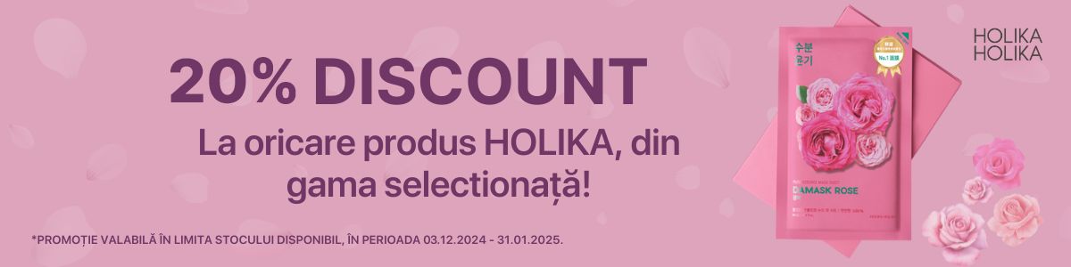 Holika Holika 20% Reducere Decembrie-Ianuarie 