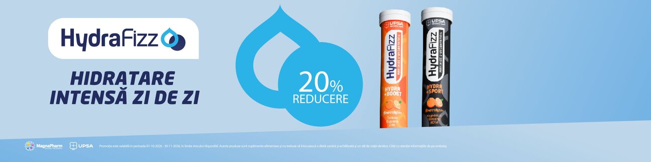 Hydrafizz 20% Reducere Octombrie-Noiembrie