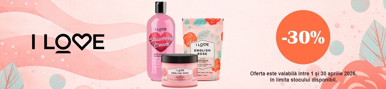 I love 30% Reducere Aprilie