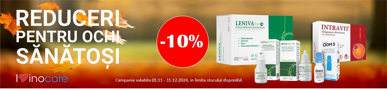 Inocare 10% Reducere Noiembrie-Decembrie