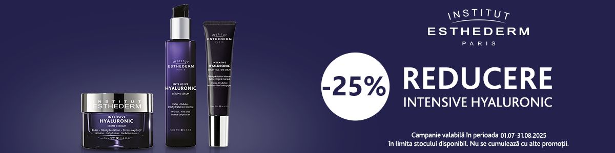 Institut Esthederm Intensive Hyaluronic 25% Reducere Iulie-August