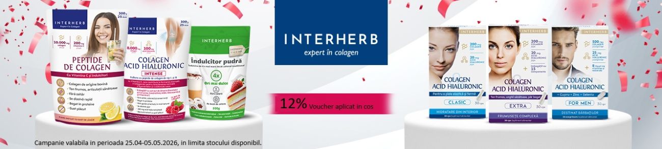 Interherb 12% Vouvher aplicat in cos Aprilie-Mai