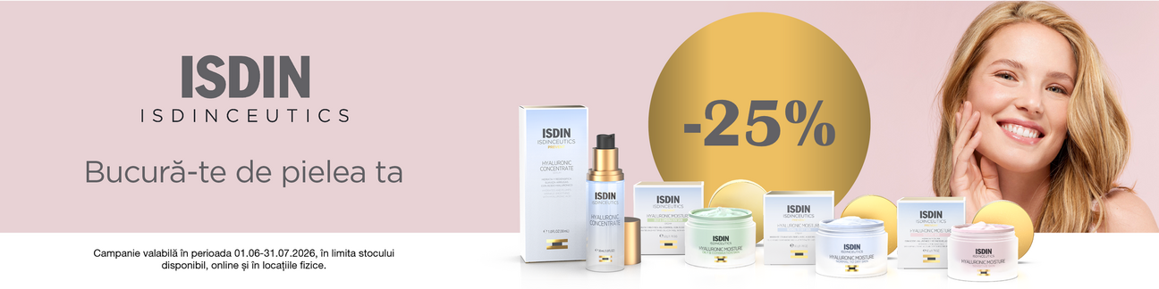 Isdin 25% Reducere Iunie-Iulie