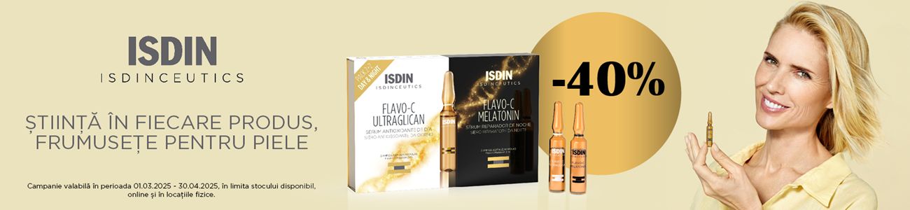 Isdin 40% Reducere -Martie-Aprilie