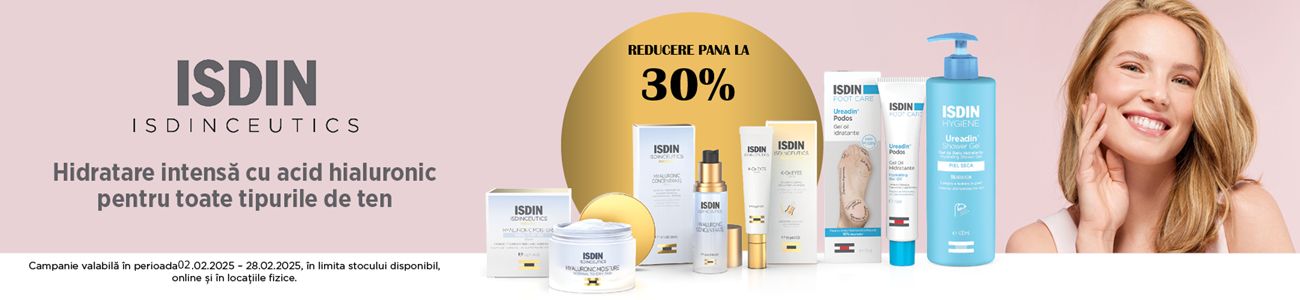 Isdin Pana la 30% Reducere Februarie