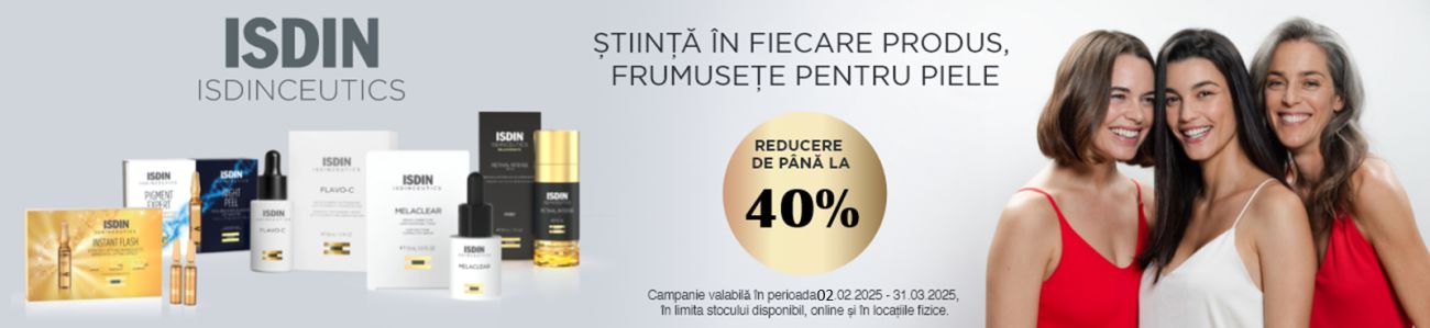 Isdin Pana La 40% Reducere Februarie-Martie