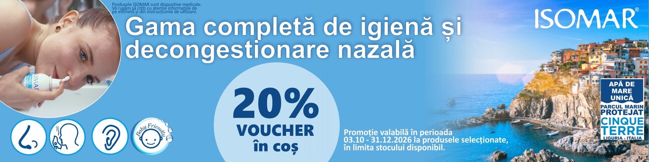 Isomar 20% Voucher in cos Octombrie-Decembrie