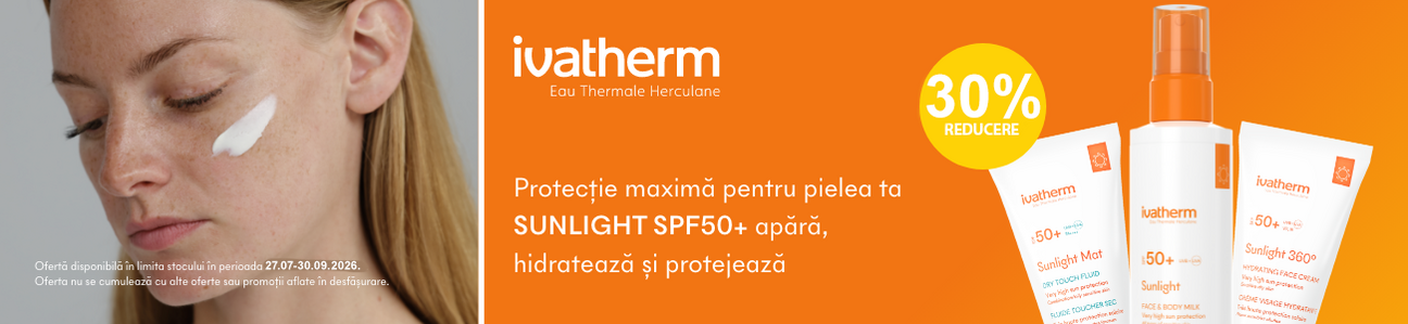 Ivatherm Sunlight 30% Reducere Importanta Protectiei Solare