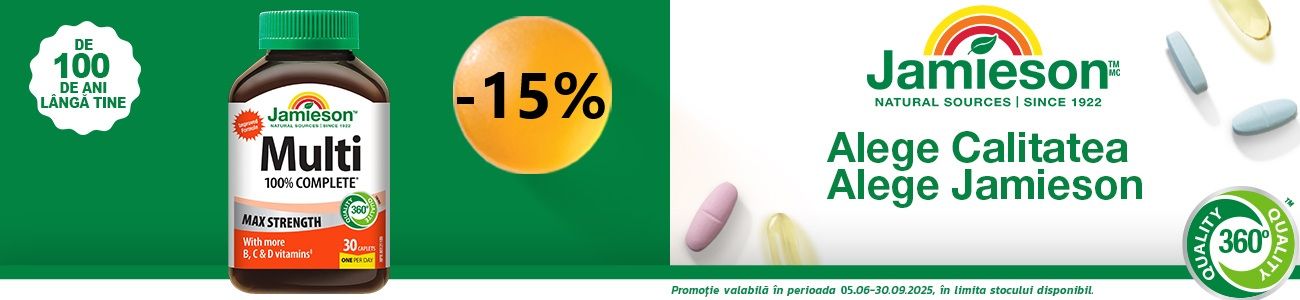 Jamieson 15% Reducere Iunie-Septembrie