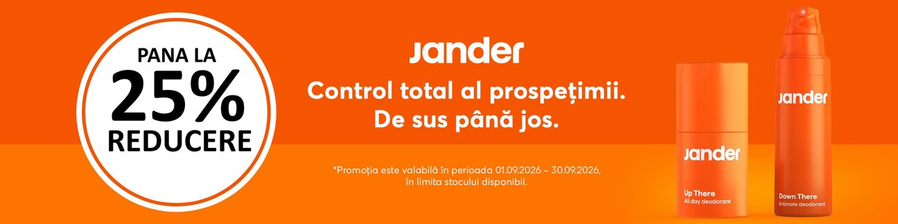 Jander Skin Pana la 25% Reducere Septembrie