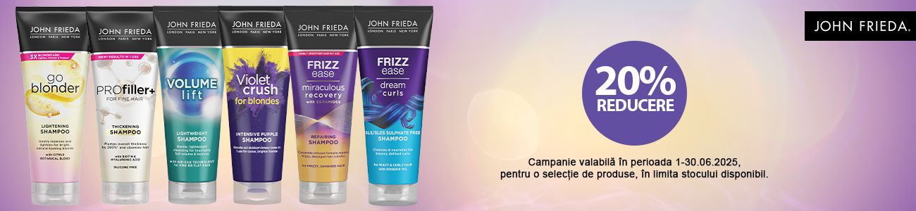 John Frieda 20% Reducere Iunie