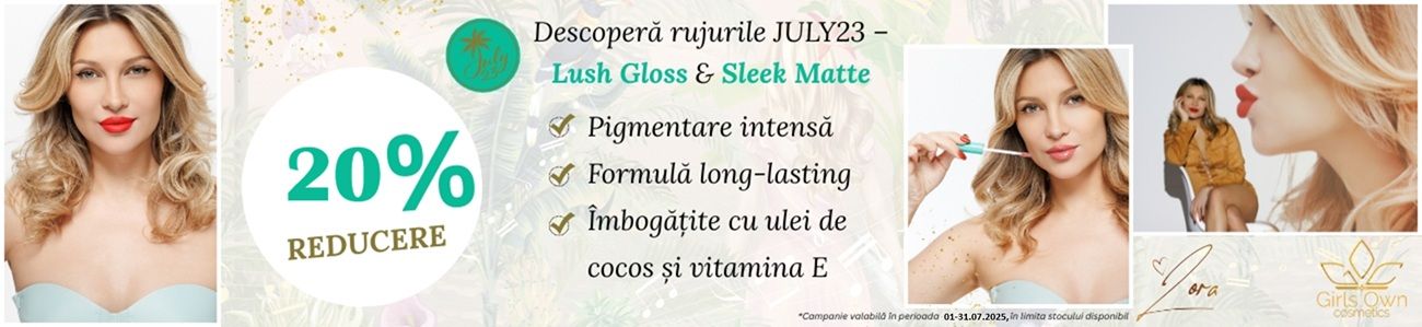 July 23 - 20% Reducere Iulie