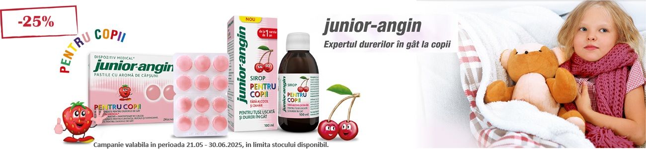Junior Angin 25% Reducere Mai-Iunie