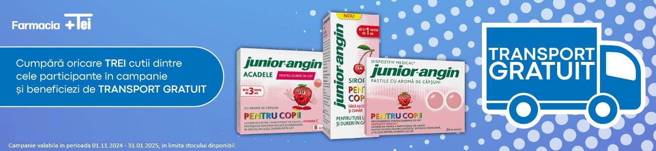 Junior Angin Transport Gratuit Noiembrie-Ianuarie 