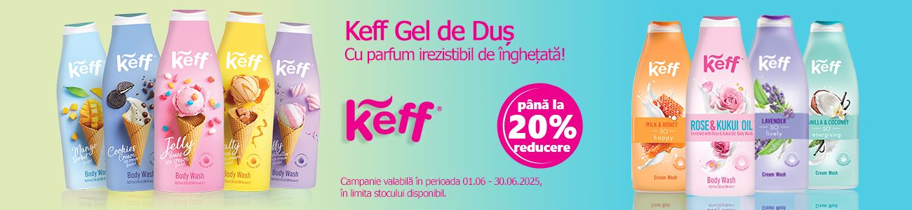 Keff Pana la 20% Reducere Iunie