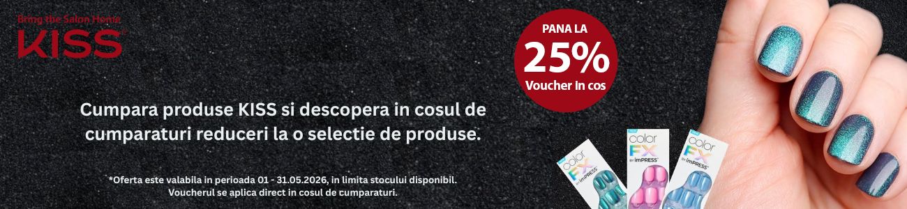 Kiss USA Pana la 25% Voucher in cos Mai