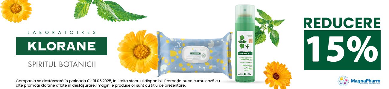 Klorane 15% Reducere Mai 