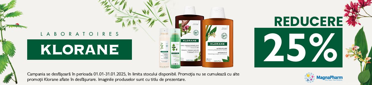 Klorane 25% Reducere Ianuarie