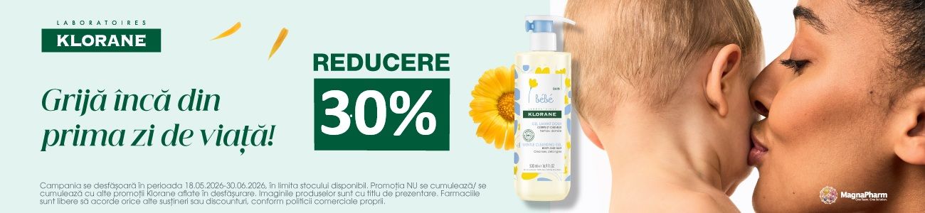 Klorane Bebe 30% Reducere Mai-Iunie