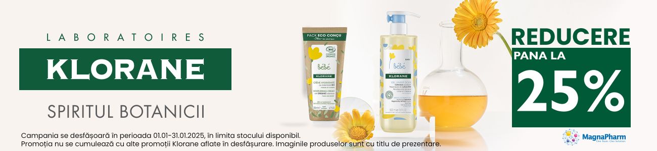 Klorane Bebe Pana la 25% Reducere Ianuarie