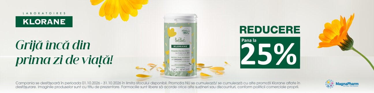Klorane Bebe Pana la 25% Reducere Octombrie