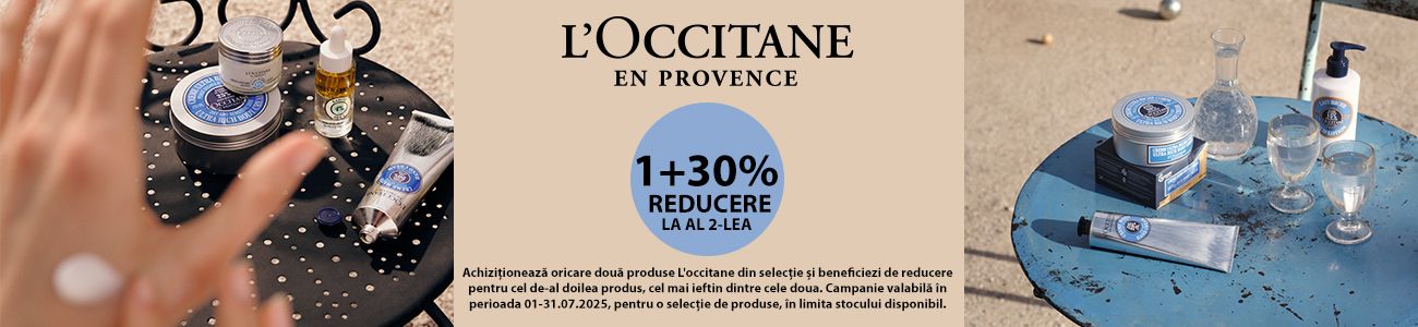 L'occitane 1+30% Reducere la al 2-lea Iulie