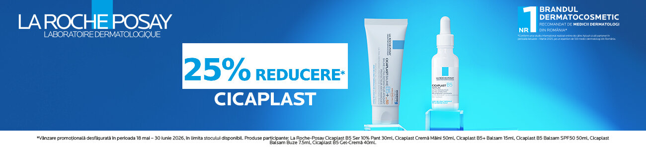 La Roche-Posay Cicaplast 25% Reducere Mai-Iunie