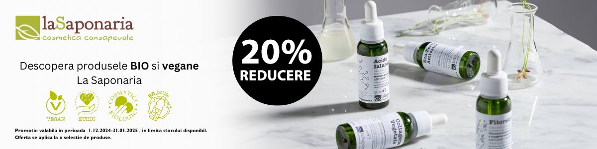 La Saponaria 20% Reducere Decembrie-Ianuarie