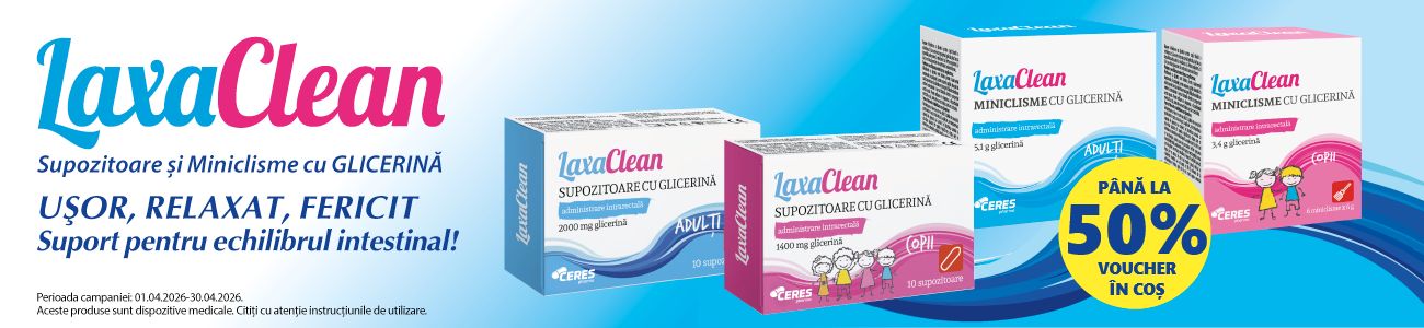 Laxaclean Pana la 50% Voucher in cos Aprilie