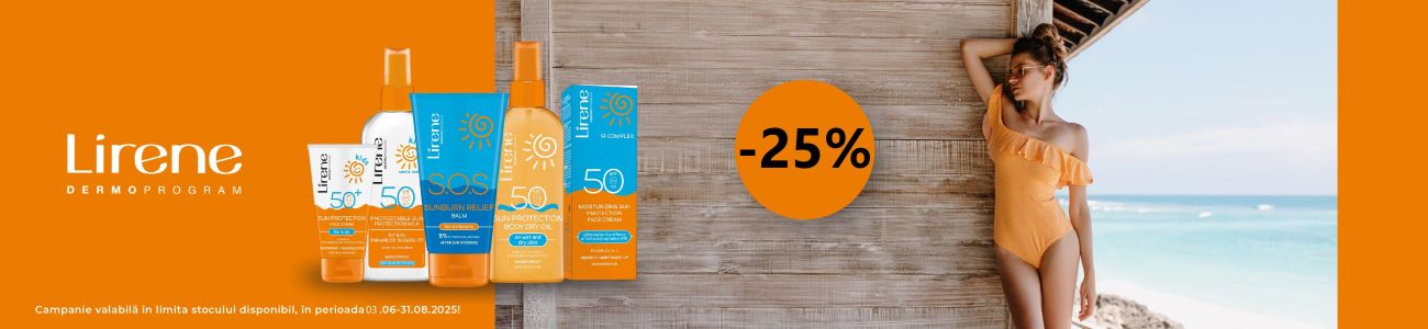 Lirene 25% Reducere Iunie-August
