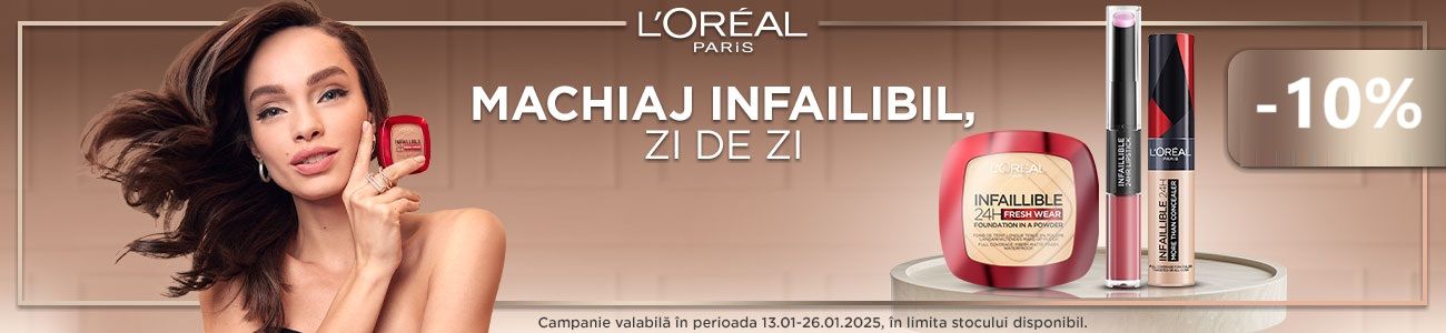 Loreal Paris Make Up 10% Reducere Ianuarie