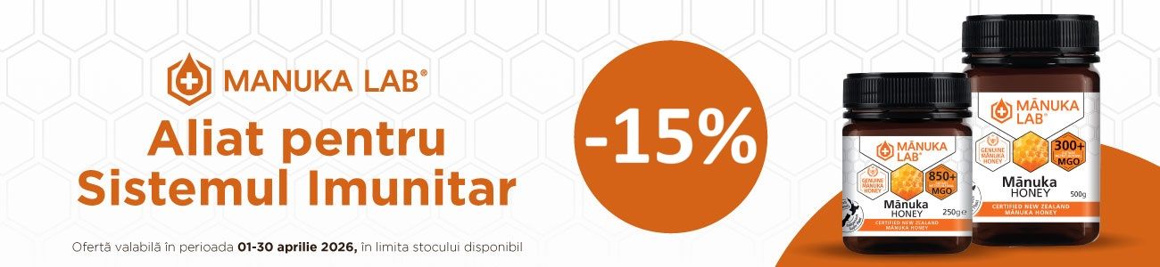 Manuka Lab 15% Reducere Aprilie