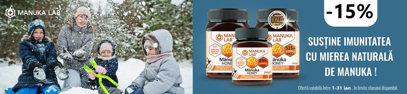 Manuka Lab 15% Reducere Ianuarie