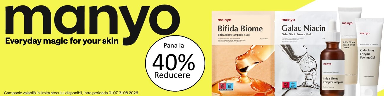 Manyo Pana la 40% Reducere