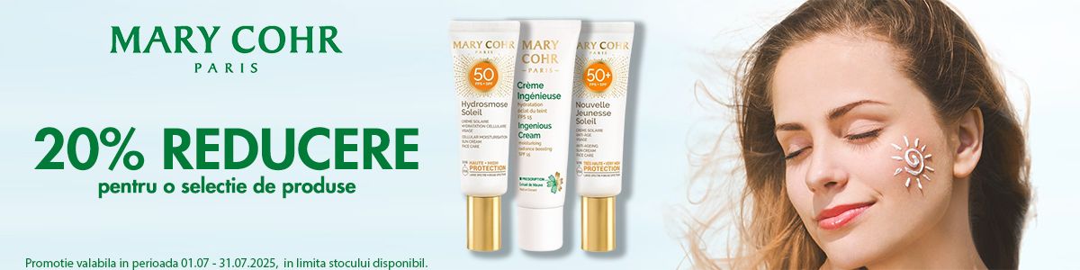 Mary Cohr 20% Reducere Iulie