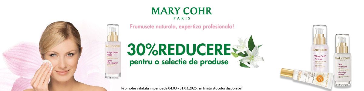 Mary Cohr 30% Reducere Martie