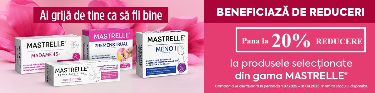 Mastrelle Pana la 20% Reducere Iulie-August