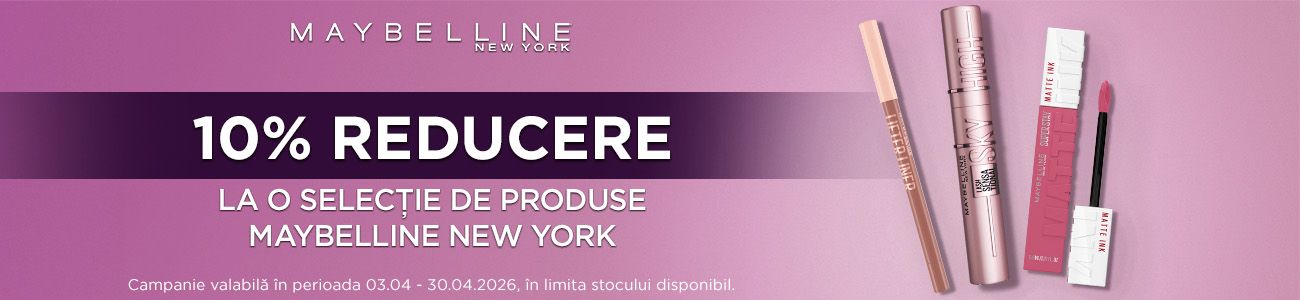 Maybelline 10% Reducere Aprilie