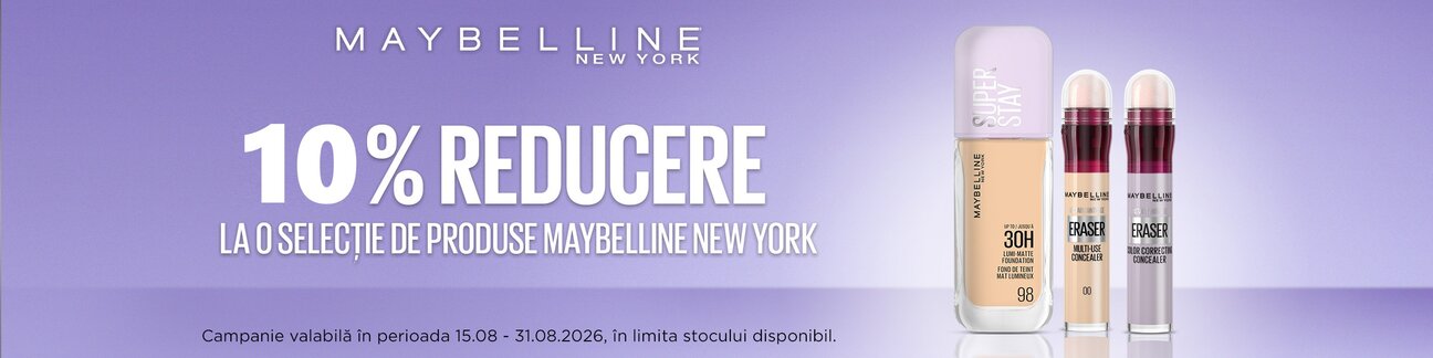 Maybelline 10% Reducere August
