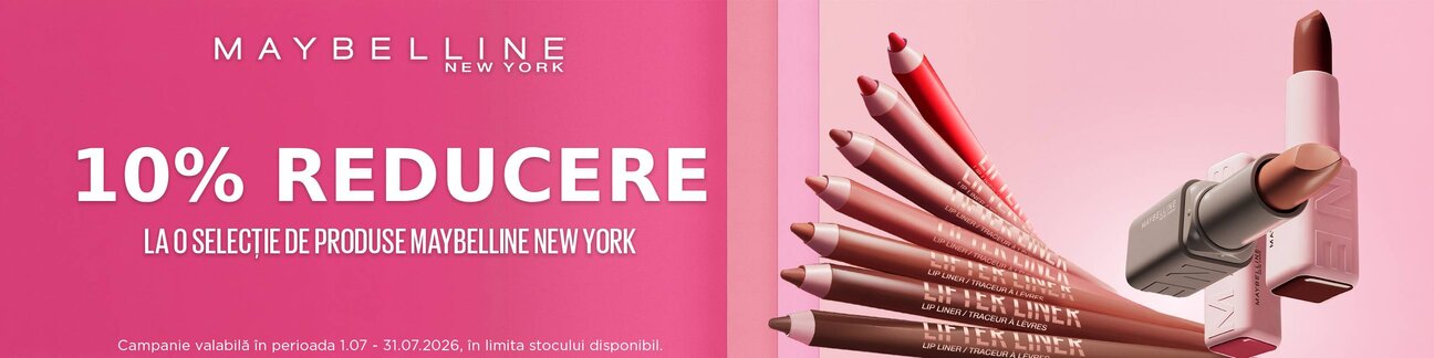Maybelline 10% Reducere Iulie