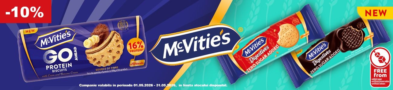 McVitie's 10% Reducere Mai 